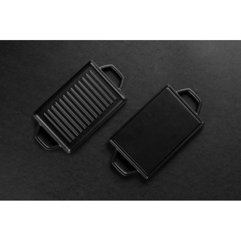 Mini żeliwna płyta grillowa Hosse, 15.5x22.5cm | Płyta żeliwna Mini żeliwna płyta grillowa Hosse, 15.5x22.5cm | Płyta żeliwna | |