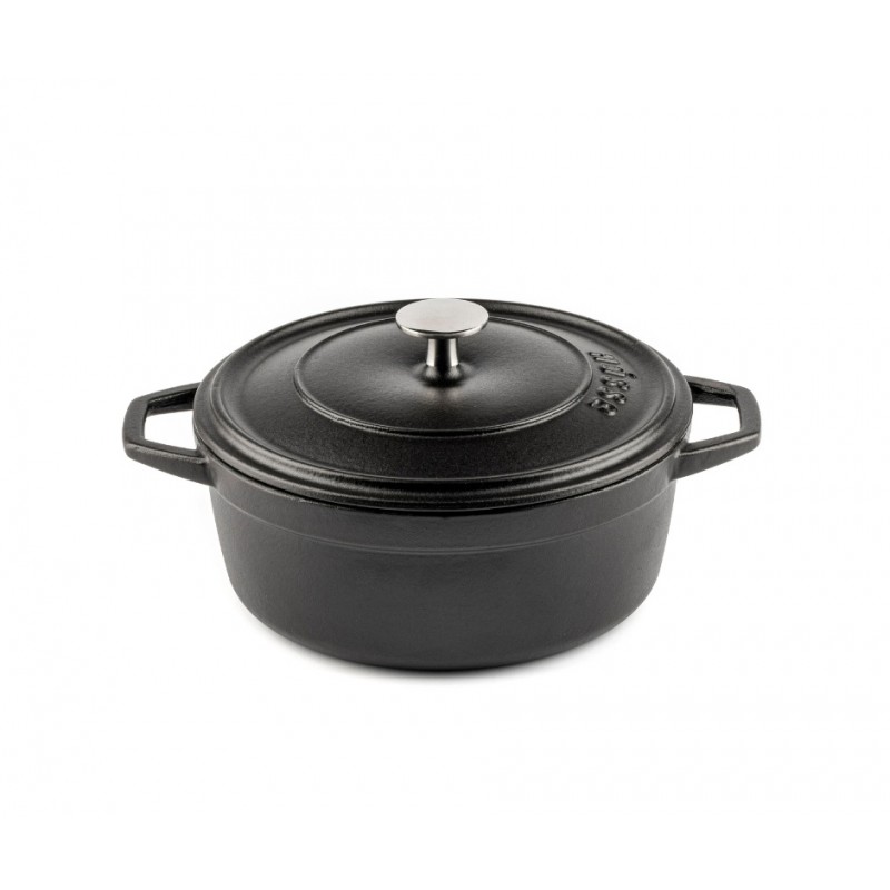 Głęboki garnek żeliwny Hosse, Black Onyx, Ф20 - 
