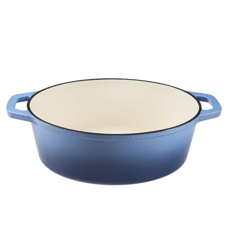 Garnek żeliwny emaliowany, Niebieski, owalny, 33x27см | Garnek żeliwny Garnek żeliwny emaliowany, Niebieski, owalny, 33x27см | Garnek żeliwny | |