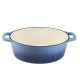 Garnek żeliwny emaliowany, Niebieski, owalny, 33x27см | Garnek żeliwny Garnek żeliwny emaliowany, Niebieski, owalny, 33x27см | Garnek żeliwny | |